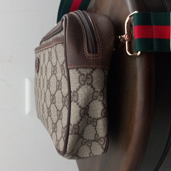 Authentic Vintage Gucci Interlocking GG Monogram Supreme Clutch Fanny Bum Waist - Picture 5 of 11